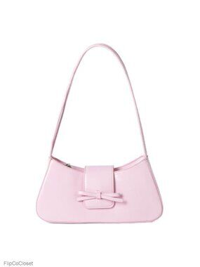 Patent Leather Hobo Shoulder Bag Y2K Cute Bow Purse Women Handbag